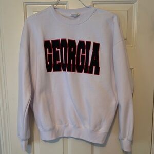 Georgia White Sweatshirt